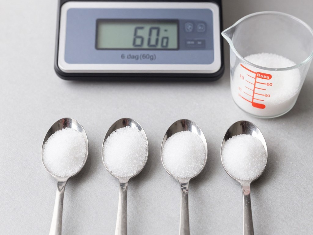 6 dag soli odmierzone w łyżkach stołowych