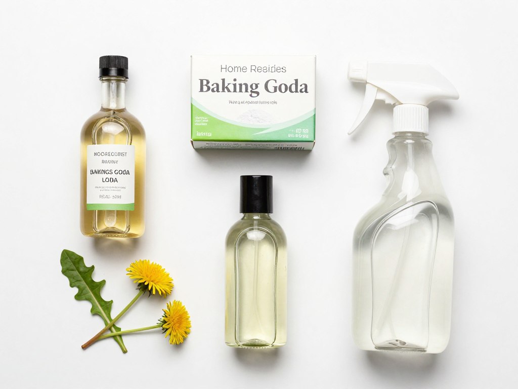 Domowe sposoby na zwalczanie mlecza - ocet, soda i alkohol