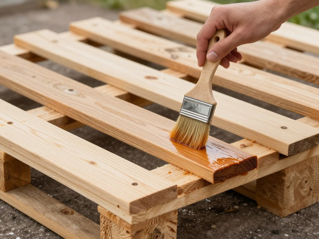 Impregnacja drewnianych elementów zlewu ogrodowego