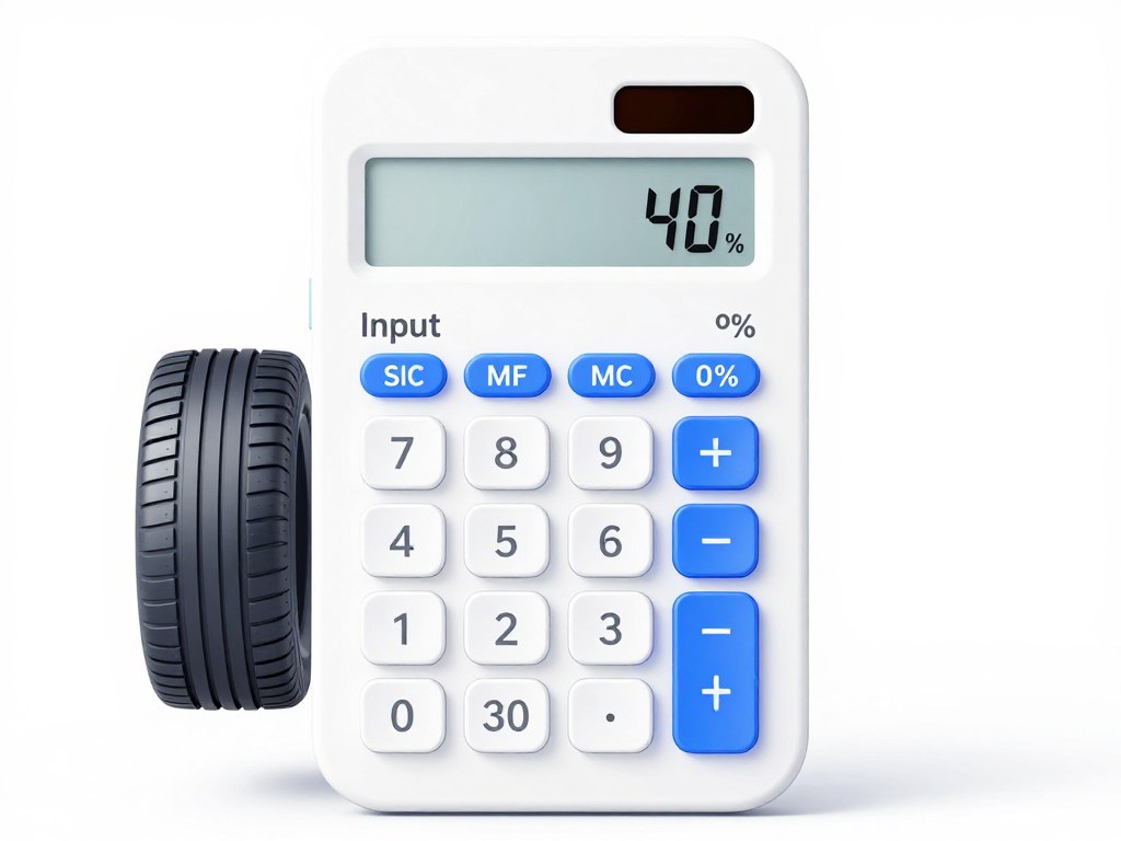 Kalkulator do obliczania różnicy między profilami opony 40 a 45