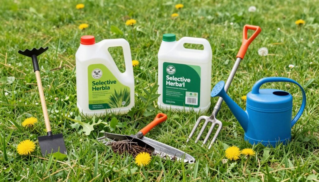 Kompleksowa pielęgnacja trawnika w walce z mleczem - narzędzia i preparaty