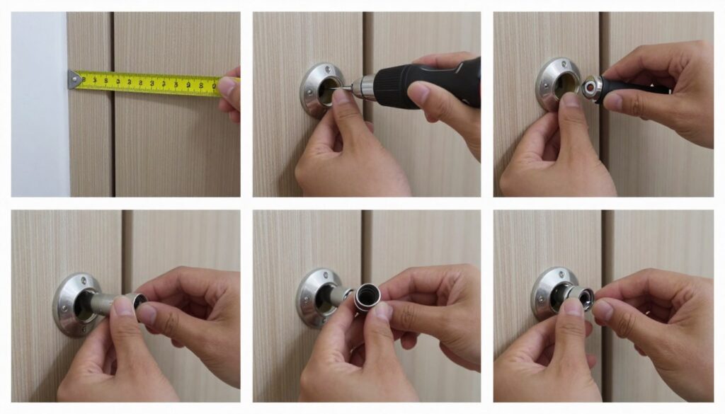 Krok po kroku montaż wizjera - akcesoria drzwiowe i proces instalacji