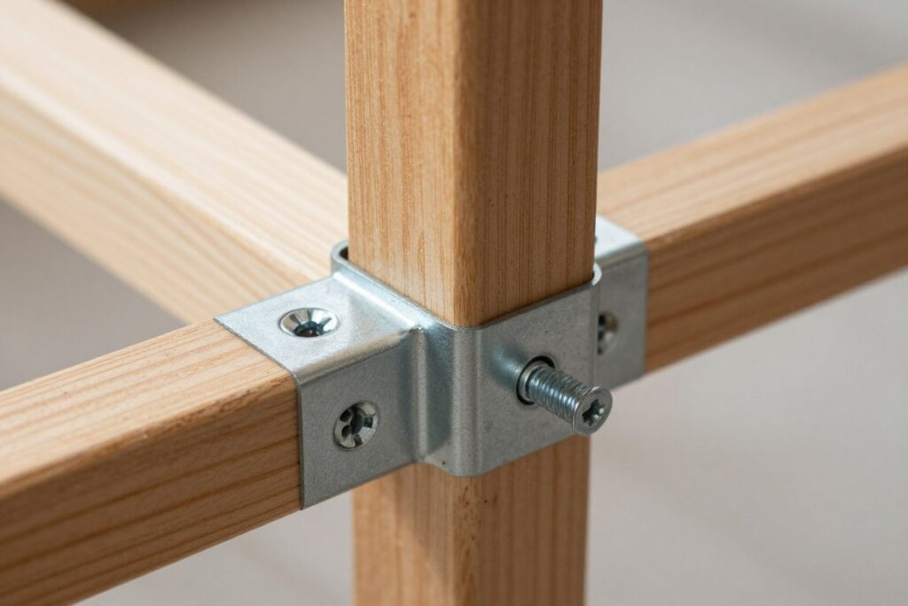 Montaż ramy i nóg stołu do altany