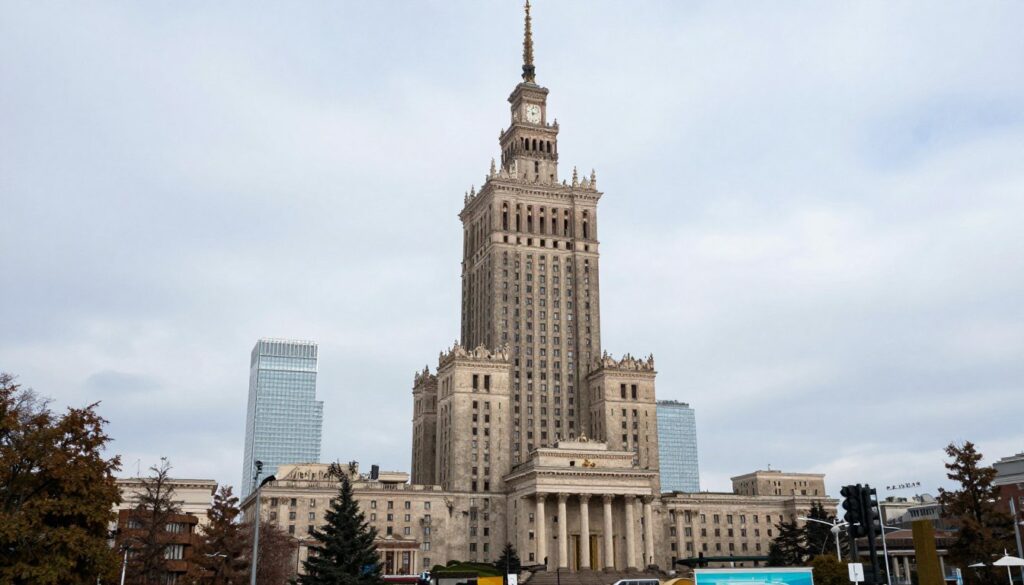 Pałac Kultury i Nauki w Warszawie - widok zewnętrzny