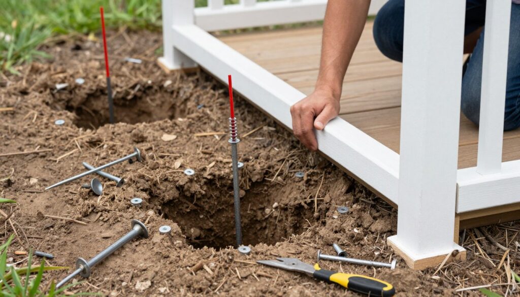 Proces mocowania altany do podłoża