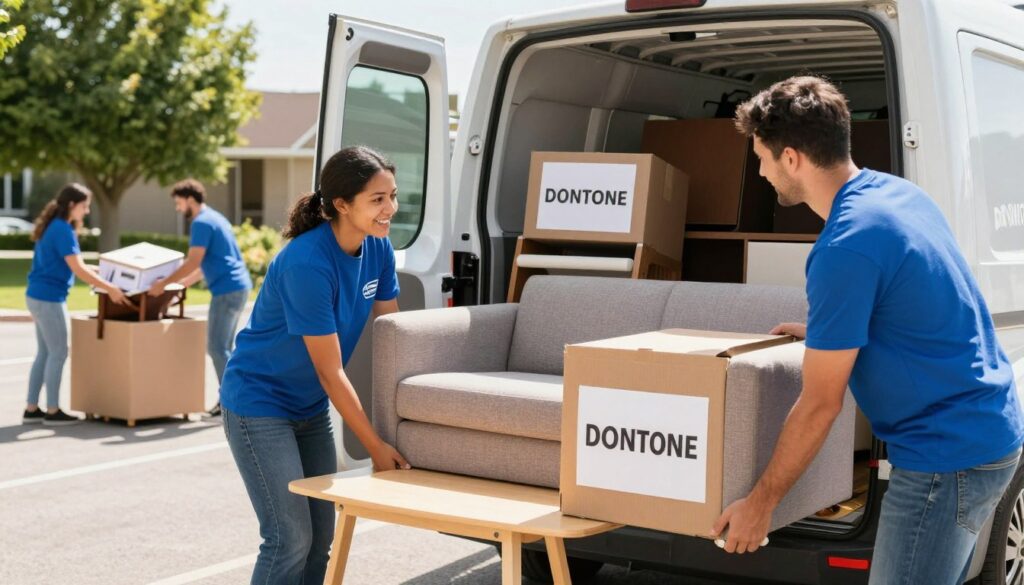 Proces przekazywania mebli dla potrzebujących