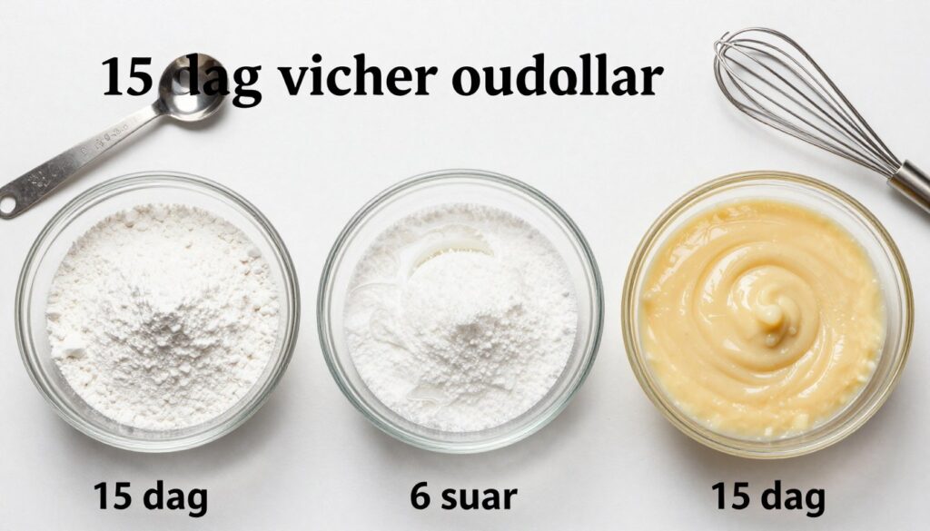 Proces przygotowania lukru z użyciem 15 dag cukru pudru - etapy mieszania z płynem