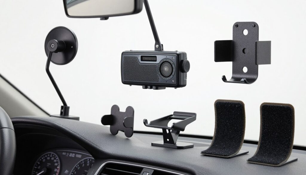 Różne metody mocowania CB radia bez wiercenia dziur w samochodzie