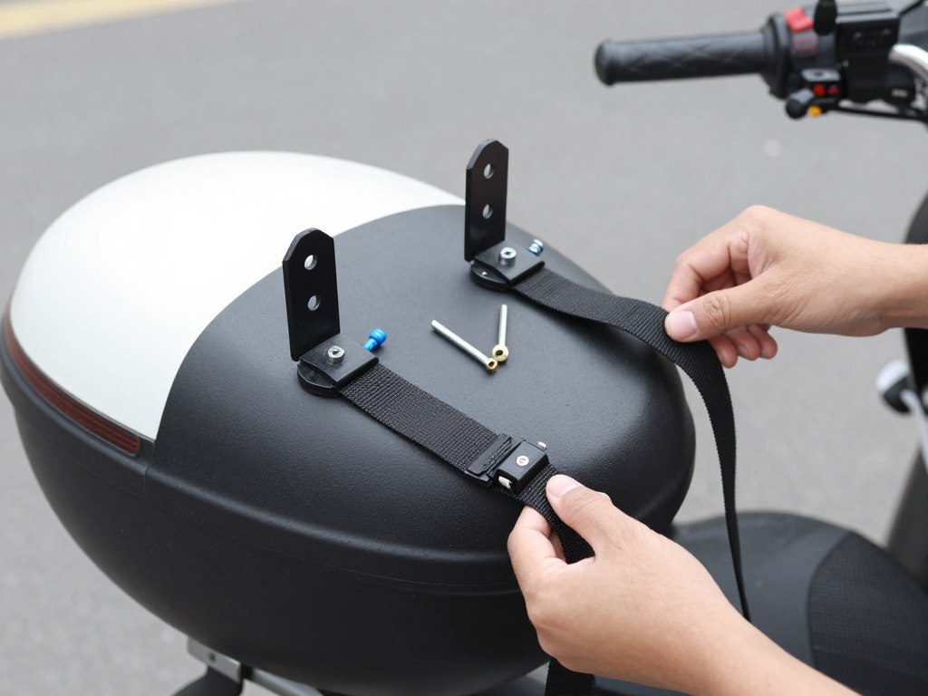 Różne metody mocowania kufra do skutera z wykorzystaniem podstawowych narzędzi