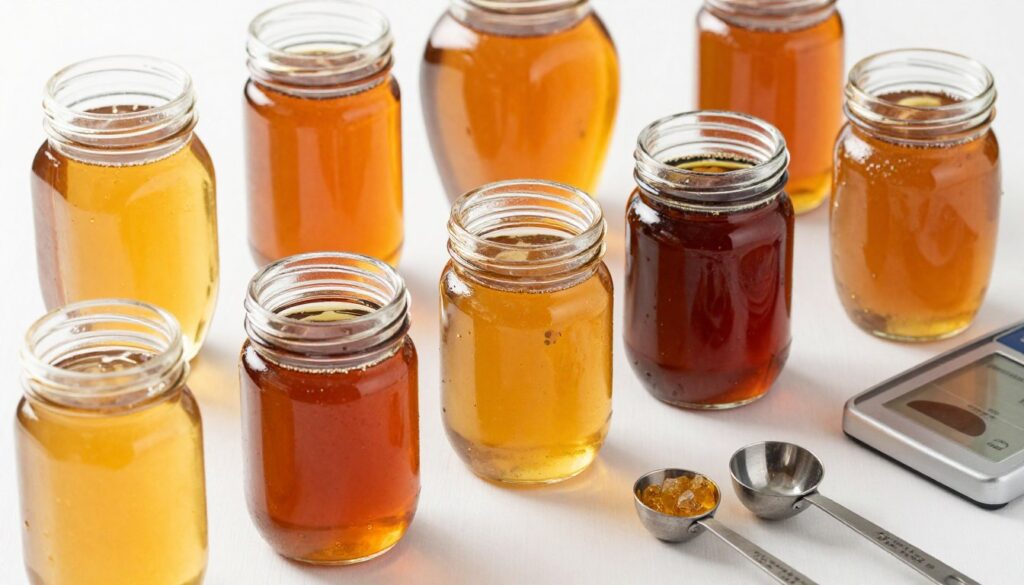 Różne rodzaje miodu i ich wpływ na wagę i objętość