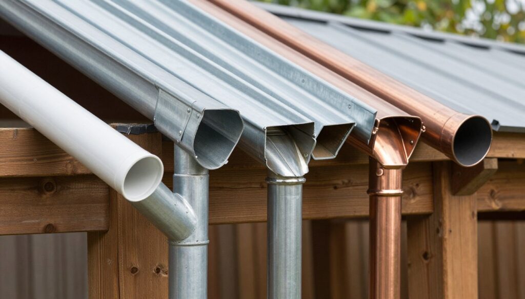 Różne rodzaje rynien do altany ogrodowej