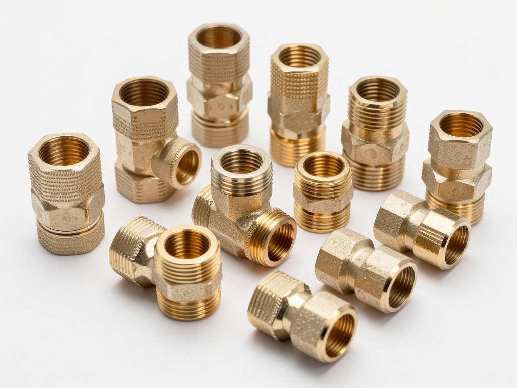 Różne rodzaje złączek do rur PEX 25 - skręcane i zaprasowywane