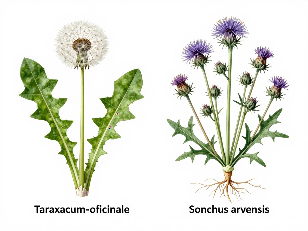 Różnice między mniszkiem lekarskim a mleczem polnym - porównanie liści i kwiatów