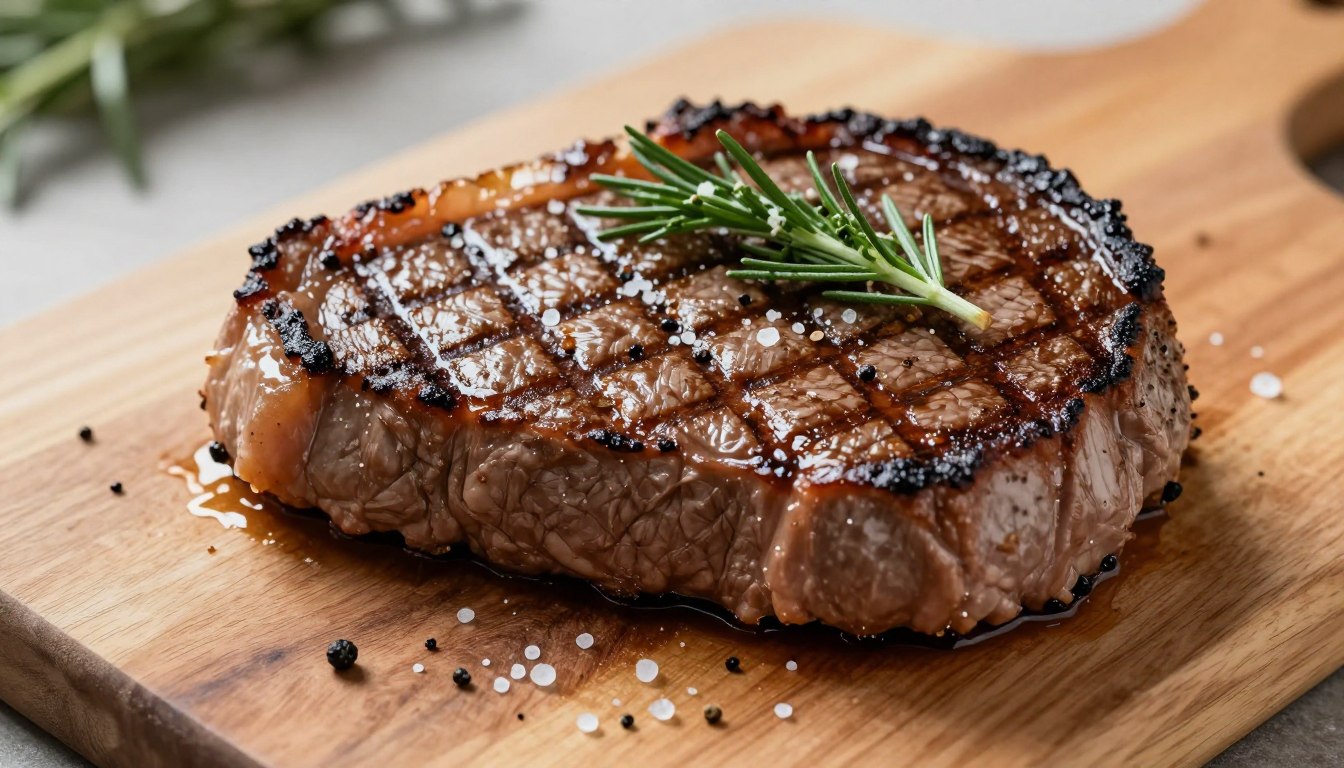Soczysty stek wołowy z ziołami i przyprawami - co zrobić z mięsa wołowego