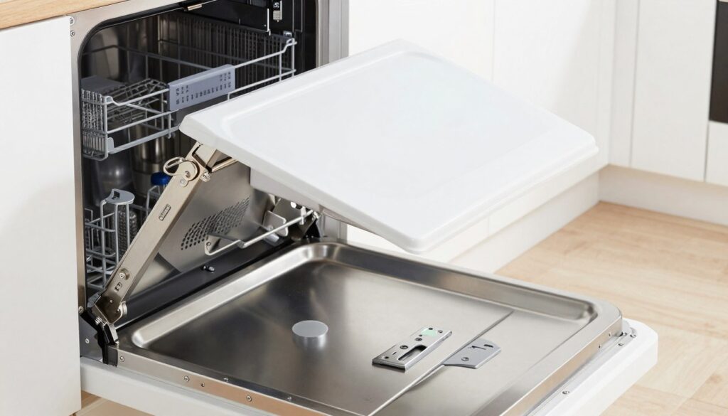 Szczegółowa instrukcja montażu drzwiczek do zmywarki Bosch z widocznymi elementami