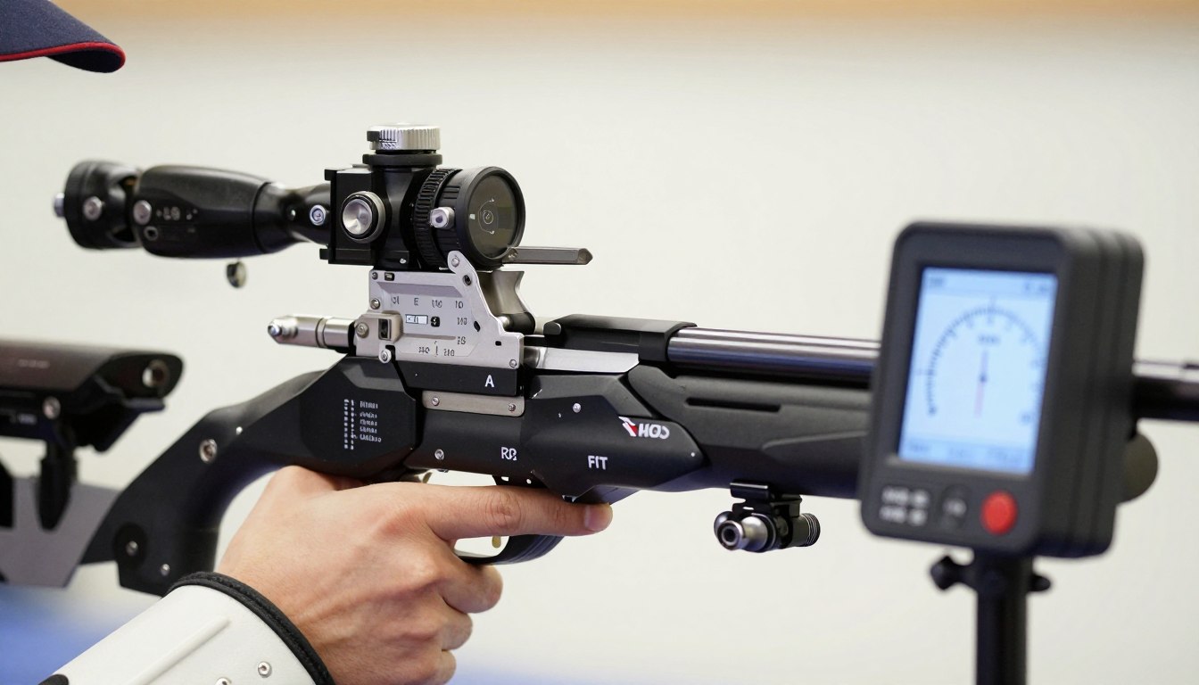 Wiatrówka o energii 17J z chronografem mierzącym prędkość w fps