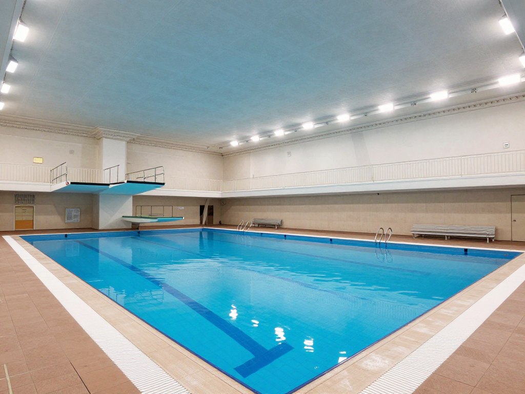 Wnętrze basenu w Pałacu Kultury i Nauki po remoncie