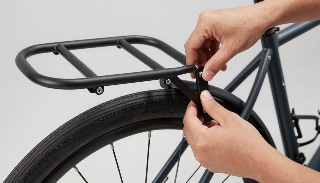 Proces montażu bagażnika tylnego do roweru - mocowanie do ramy