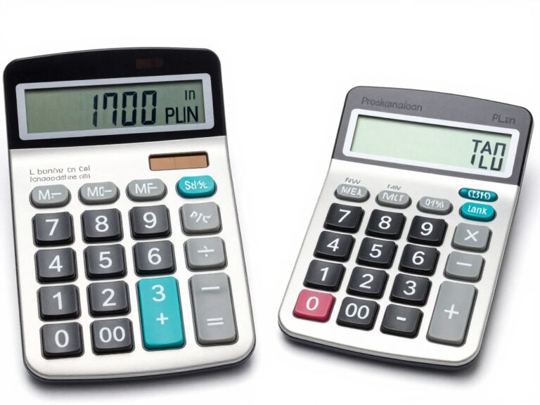 Kalkulator wynagrodzeń pokazujący przeliczenie 1700 zł brutto na netto w Polsce