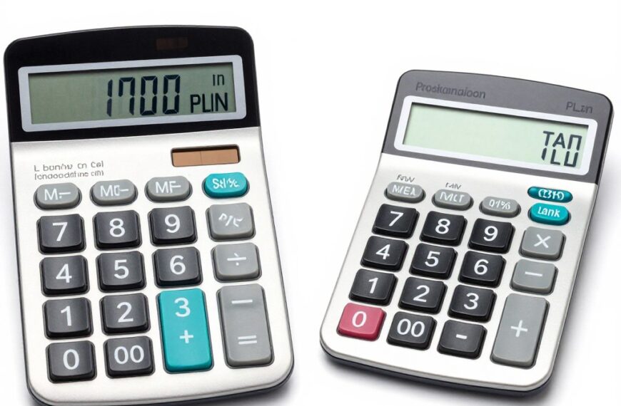 Kalkulator wynagrodzeń pokazujący przeliczenie 1700 zł brutto na netto w Polsce