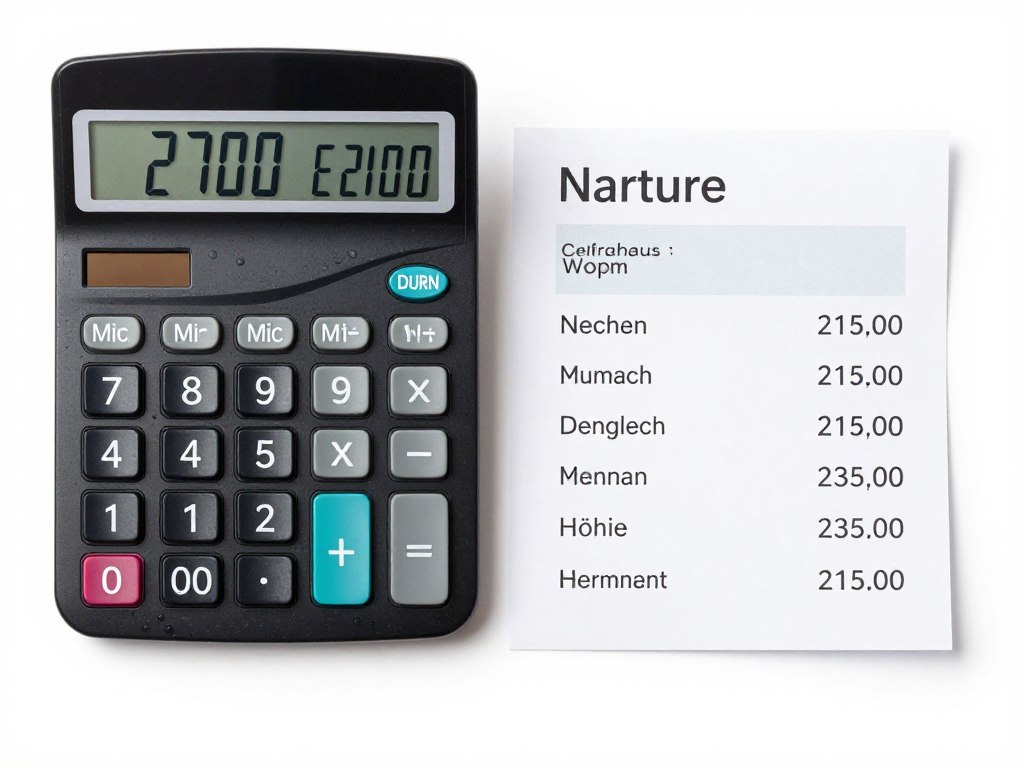 Kalkulator wynagrodzeń pokazujący przeliczenie 2700 euro brutto na netto w Niemczech