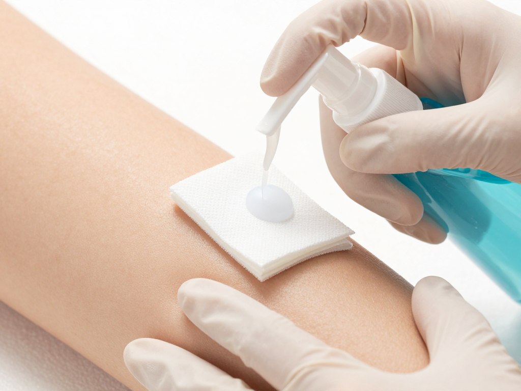 Wygładzanie silikonu sanitarnego z użyciem domowego płynu Wygładzanie silikonu sanitarnego z użyciem domowego płynu